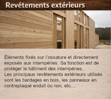 cadre explicatif revêtement exterieurs avec photo